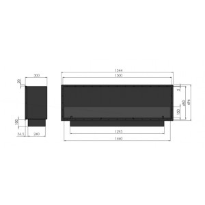 Биокамин Slimline Slim Inside Black 1500 купить Биокамин Slimline Slim Inside Black 1500