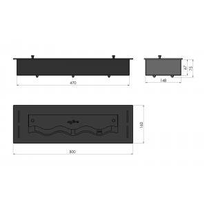Биокамин Slimline BLACK BURNER 500 купить Биокамин Slimline BLACK BURNER 500