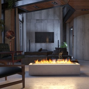Биокамин Slimline BLACK BURNER 1200