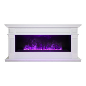 Электрокамин Islandia CST1000 WT с очагом 3D Cassette 1000 LED RGB купить Электрокамин Islandia CST1000 WT с очагом 3D Cassette 1000 LED RGB