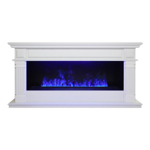Электрокамин Islandia CST1000 WT с очагом 3D Cassette 1000 LED RGB купить Электрокамин Islandia CST1000 WT с очагом 3D Cassette 1000 LED RGB