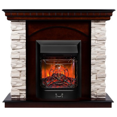 Электрокамин Elford AO с очагом Majestic Lux Black Электрокамин Elford AO с очагом Majestic Lux Black
