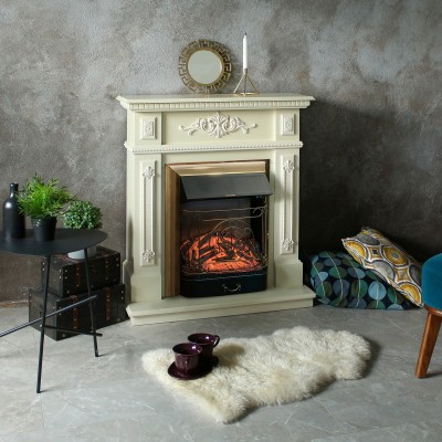 Электрокамин Lilian WT с очагом Majestic Lux Brass Электрокамин Lilian WT с очагом Majestic Lux Brass