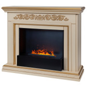 Электрокамин Leticia 26 WT-619G с очагом 3D Cassette 630 Black Panel