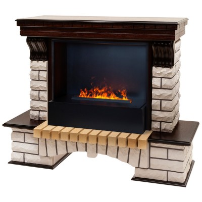 Электрокамин Country 26 AO с очагом 3D Cassette 630 Black Panel Электрокамин Country 26 AO с очагом 3D Cassette 630 Black Panel