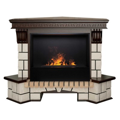 Электрокамин Stone Corner 26 AO с очагом 3D Cassette 630 Black Panel Электрокамин Stone Corner 26 AO с очагом 3D Cassette 630 Black Panel