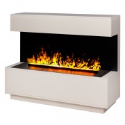 Электрокамин Modern CST1000 WT-P614 с очагом 3D Cassette 1000 Black Panel