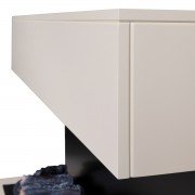 Электрокамин Modern CST1000 WT-P614 с очагом 3D Cassette 1000 Black Panel