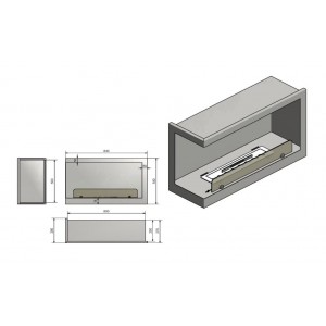 Биокамин Infire INSIDE L800V1 купить Биокамин Infire INSIDE L800V1