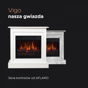 Электрокамин Aflamo Vigo черный купить Электрокамин Aflamo Vigo черный