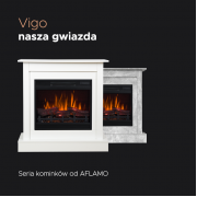Электрокамин Aflamo Vigo бетон