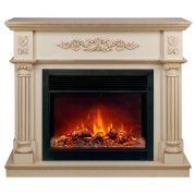 Электрокамин Silvia 26 WT-619G с очагом Moonblaze Deluxe Black