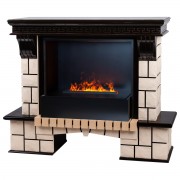 электрокамин Stone 26 AO с очагом 3D Cassette 630 Black Panel