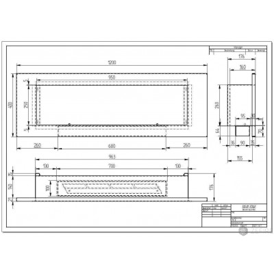 Настенный биокамин ZeFire ELLIOT HORIZONTAL 1200 Настенный биокамин ZeFire ELLIOT HORIZONTAL 1200