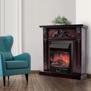 Электрокамин Anita Corner AO с очагом Majestic Lux Black
