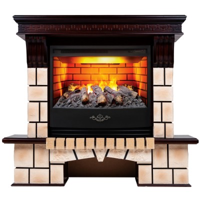 Электрокамин Stone Brick 25/25,5 AO с очагом 3D Firestar 25,5 Электрокамин Stone Brick 25/25,5 AO с очагом 3D Firestar 25,5