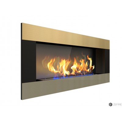 Биокамин Zefire Elliot horizontal 1500 латунный со стемалитом Биокамин Zefire Elliot horizontal 1500 латунный со стемалитом