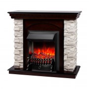 Электрокамин Elford AO с очагом Fobos Lux Black