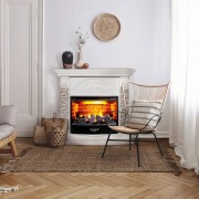 Электрокамин Athena GR WT с очагом 3D Firestar 25,5