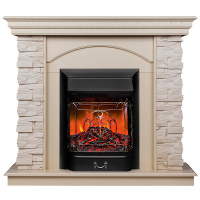 Электрокамин Elford WT с очагом Majestic Lux Black Электрокамин Elford WT с очагом Majestic Lux Black