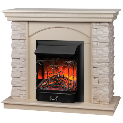 Электрокамин Elford WT с очагом Majestic Lux Black Электрокамин Elford WT с очагом Majestic Lux Black