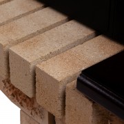 Электрокамин Stone Brick 26 AO с очагом 3D Helios 26 SBG