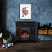 Электрокамин Ottawa DN с очагом Majestic Lux Black