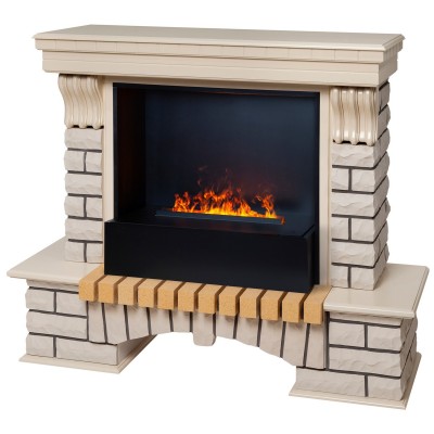 Электрокамин Country 26 WT с очагом 3D Cassette 630 Black Panel Электрокамин Country 26 WT с очагом 3D Cassette 630 Black Panel