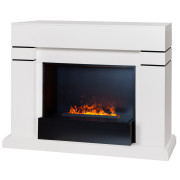 Электрокамин Lindelse 26 WT с очагом 3D Cassette 630 Black Panel
