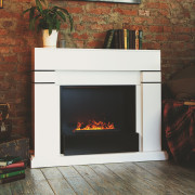 Электрокамин Lindelse 26 WT с очагом 3D Cassette 630 Black Panel