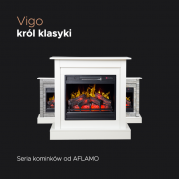 Электрокамин Aflamo Vigo белый