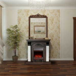 Электрокамин Corfino NT с очагом Fobos Lux Black купить Электрокамин Corfino NT с очагом Fobos Lux Black