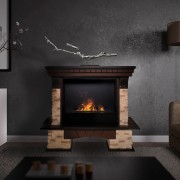 Электрокамин Rockland 26 AO с очагом 3D Cassette 630 Black Panel