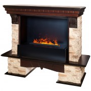 Электрокамин Rockland 26 AO с очагом 3D Cassette 630 Black Panel