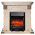 Электрокамин Dublin Lux WT с очагом Fobos Lux Black Электрокамин Dublin Lux WT с очагом Fobos Lux Black