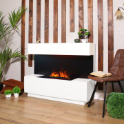 Электрокамин Modern CST630 WT-P511 с очагом 3D Cassette 630 Black Panel