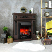 Электрокамин Lilian DN с очагом Fobos Lux Black