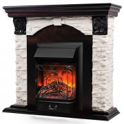 Электрокамин Dublin Lux AO с очагом Majestic Lux Black