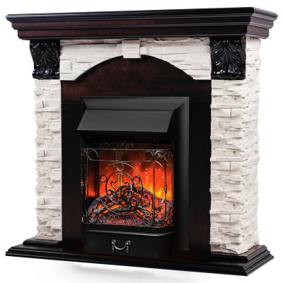 Электрокамин Dublin Lux AO с очагом Majestic Lux Black Электрокамин Dublin Lux AO с очагом Majestic Lux Black