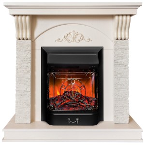 Электрокамин Corfino WT с очагом Majestic Lux Black купить Электрокамин Corfino WT с очагом Majestic Lux Black