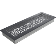 Решётка вентиляционная ABC графитовая 17x49