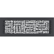Решётка вентиляционная ABC графитовая 17x49