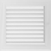 Решётка вентиляционная OSCAR белая с жалюзи 22x22