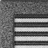 Решётка вентиляционная Чёрная хром с жалюзи 22x30 Решётка вентиляционная Чёрная хром с жалюзи 22x30
