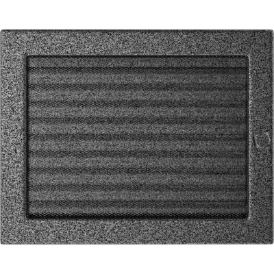 Решётка вентиляционная Чёрная хром с жалюзи 22x30 Решётка вентиляционная Чёрная хром с жалюзи 22x30