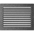 Решётка вентиляционная Чёрная хром с жалюзи 22x30 Решётка вентиляционная Чёрная хром с жалюзи 22x30