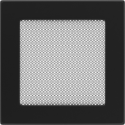 Решётка вентиляционная Чёрная 17x17