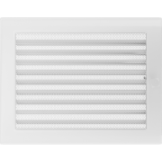 Решётка вентиляционная Белая с жалюзи 22x30