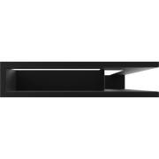 Решётка вентиляционная LUFT чёрный угол NP 9x40