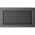 Решётка вентиляционная Чёрная хром с жалюзи 17x30 Решётка вентиляционная Чёрная хром с жалюзи 17x30